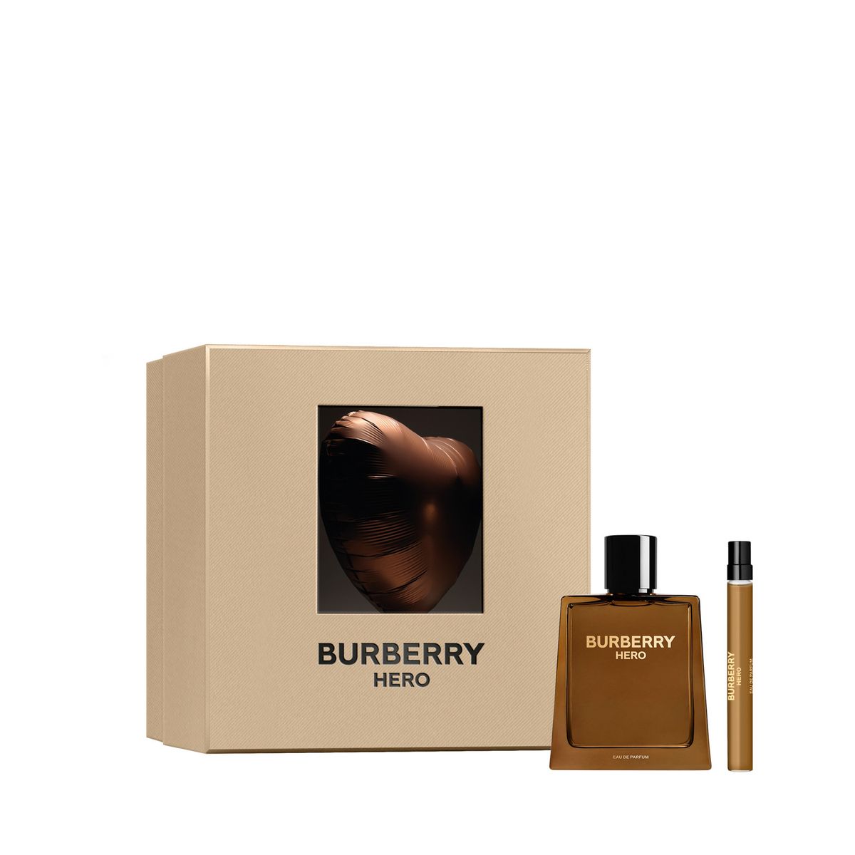 BURBERRY - Set Perfume Burberry Hero Eau De Parfum Para Hombre 100 ml + Travel Spray 10 ml