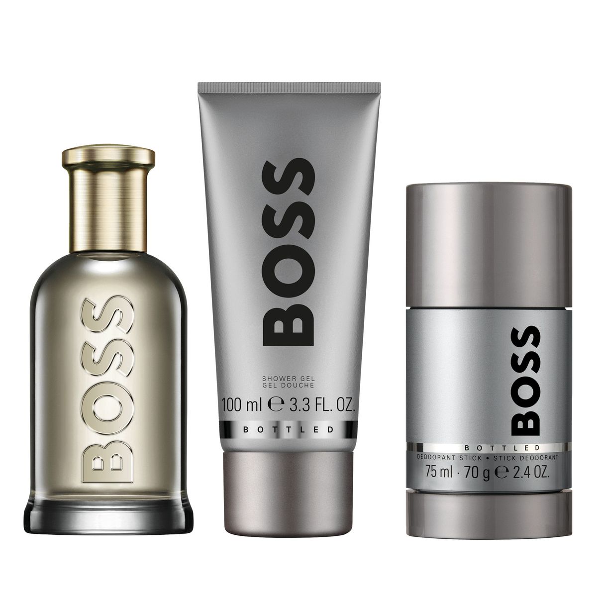 HUGO BOSS - Set Perfume Boss Bottled Edp 100ml + Shower Deo Stick 75ml Hombre Hugo
