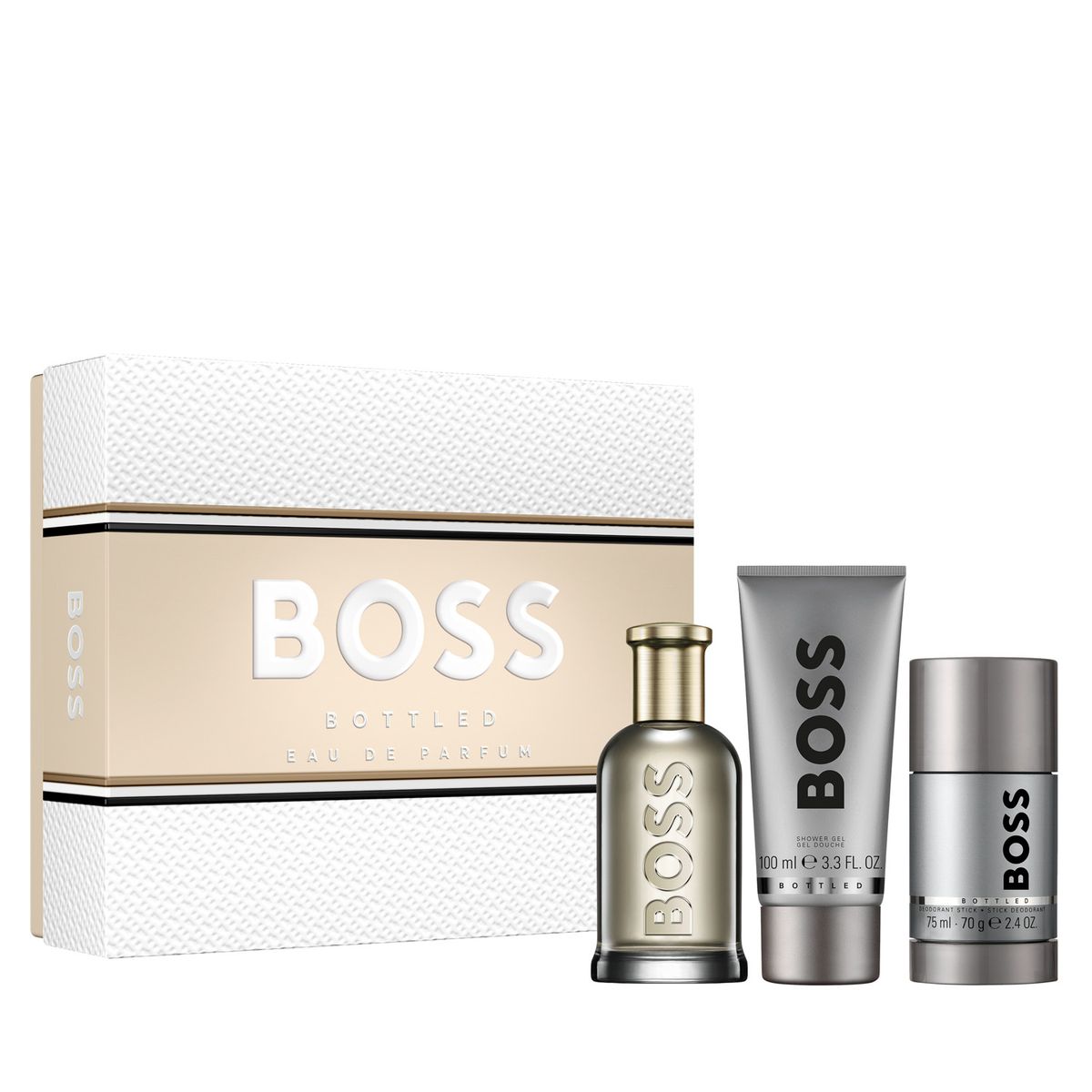 HUGO BOSS - Set Perfume Boss Bottled Edp 100ml + Shower Deo Stick 75ml Hombre Hugo