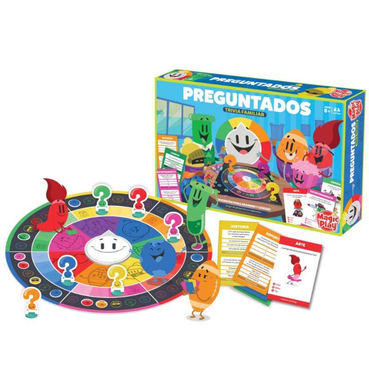 PLAYFUN - Juego de Mesa Preguntados Versión Familiar