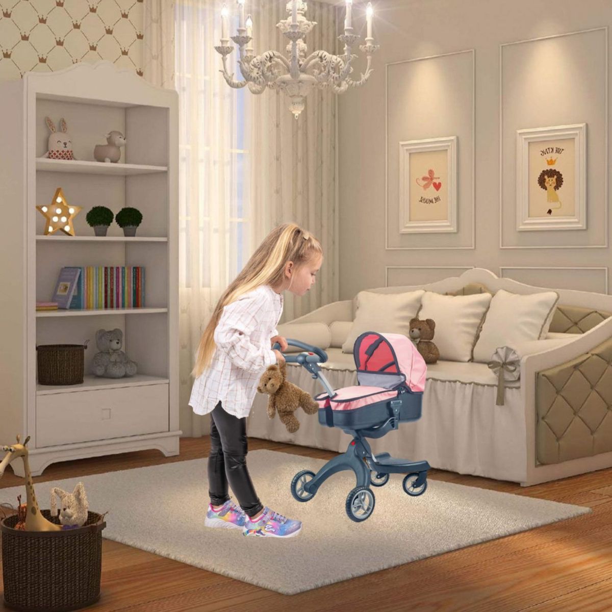 KIDSCOOL - Coche Juguete Para Muñecas Kidscool