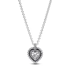 PANDORA - Colgante en Plata Corazón Brillante Mujer