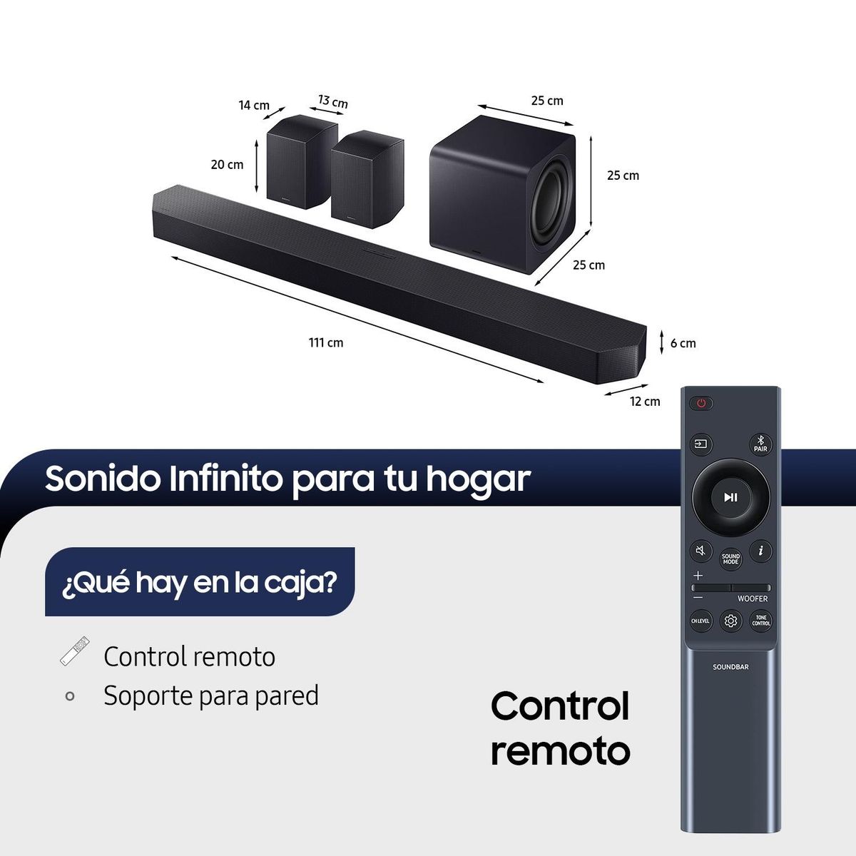 SAMSUNG - Q-Series Soundbar HW-Q930F 9.1.4 Subwoofer & Rear Speaker (2025)