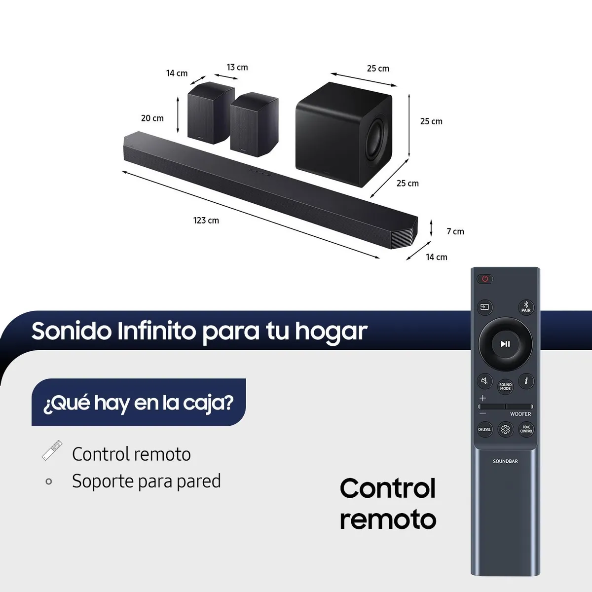 SAMSUNG - Q-Series Soundbar HW-Q990F 11.1.4 Subwoofer & Rear Speaker (2025)