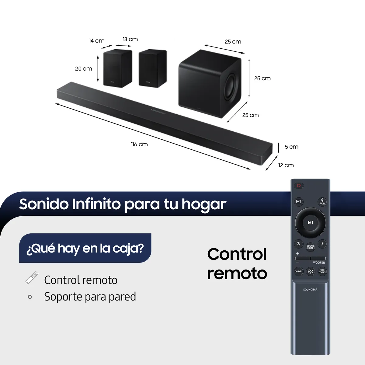 SAMSUNG - Q-Series Soundbar HW-QS700F 3.1.2 Subwoofer (2025) Samsung