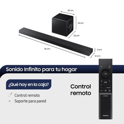 Imagen 2 del producto Q-Series Soundbar HW-QS700F 3.1.2 Subwoofer (2025)
