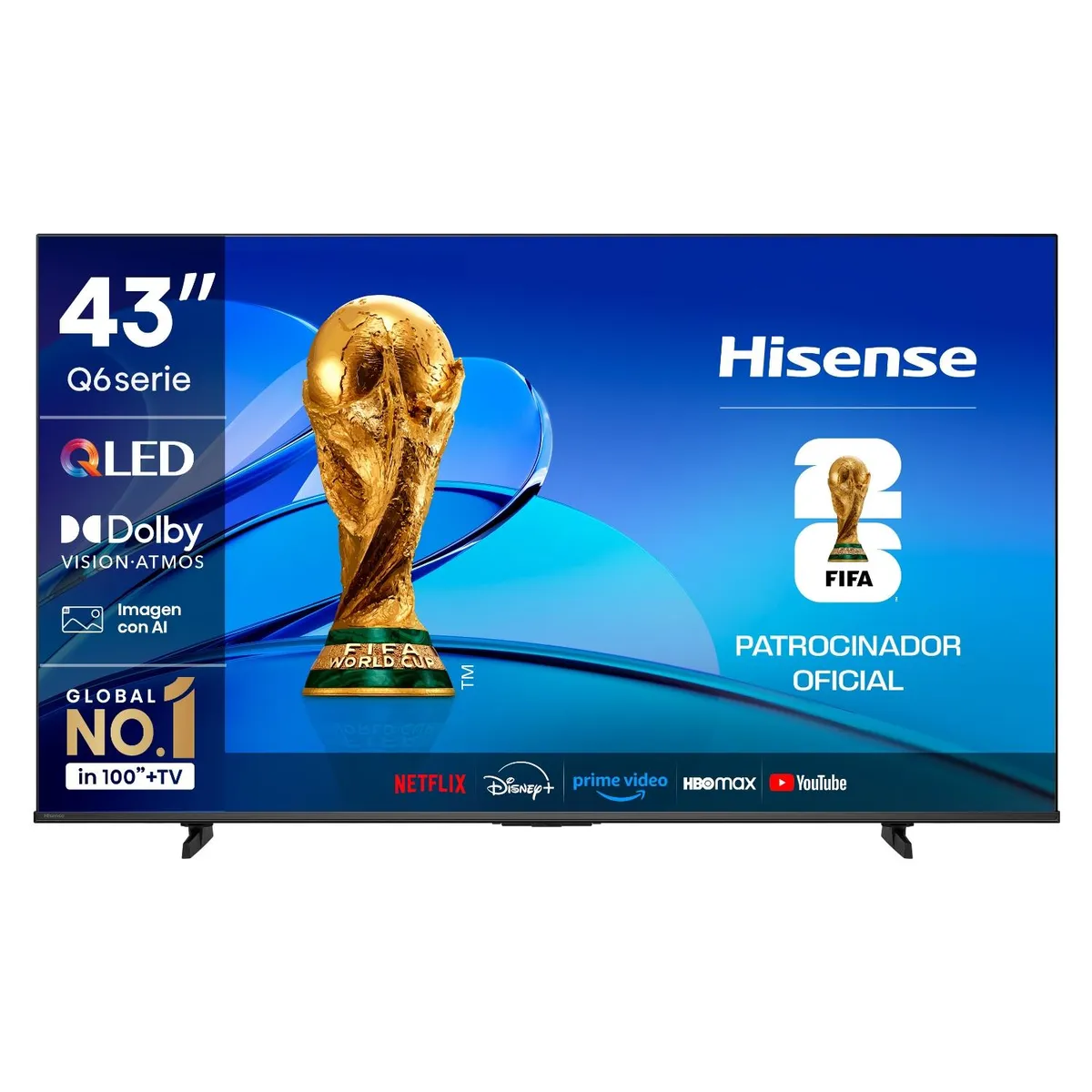 HISENSE - Smart Tv QLED 43" 43Q6QV 4K Hisense