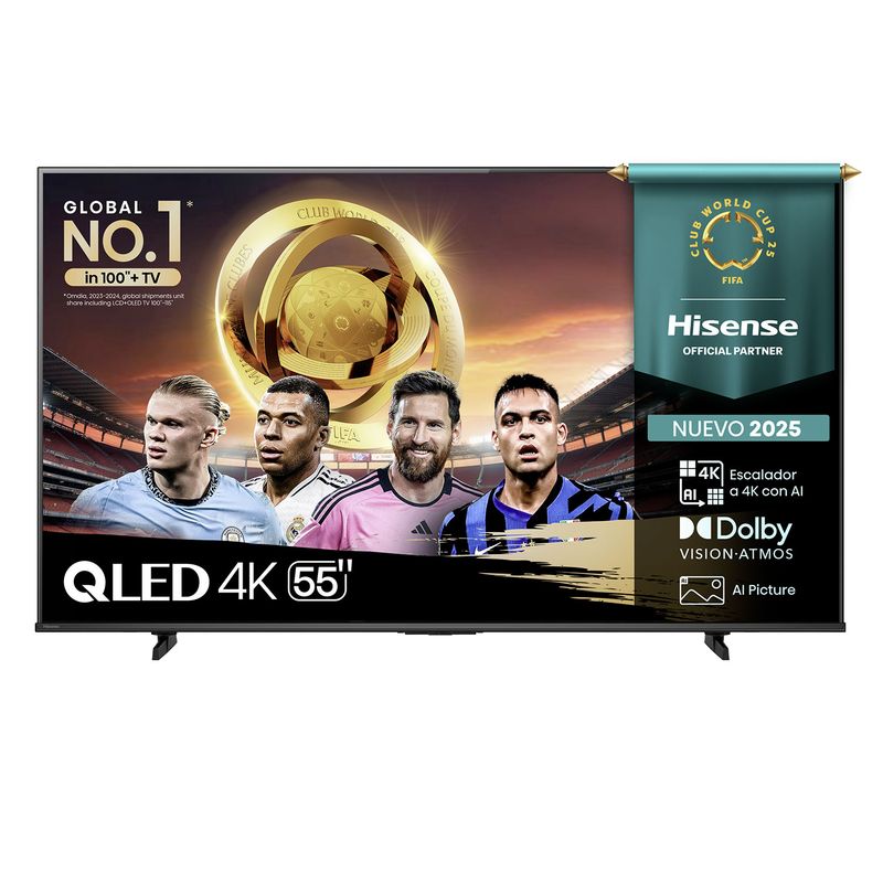 HISENSE - Smart Tv QLED 55" 55Q6QV 4K UHD Hisense