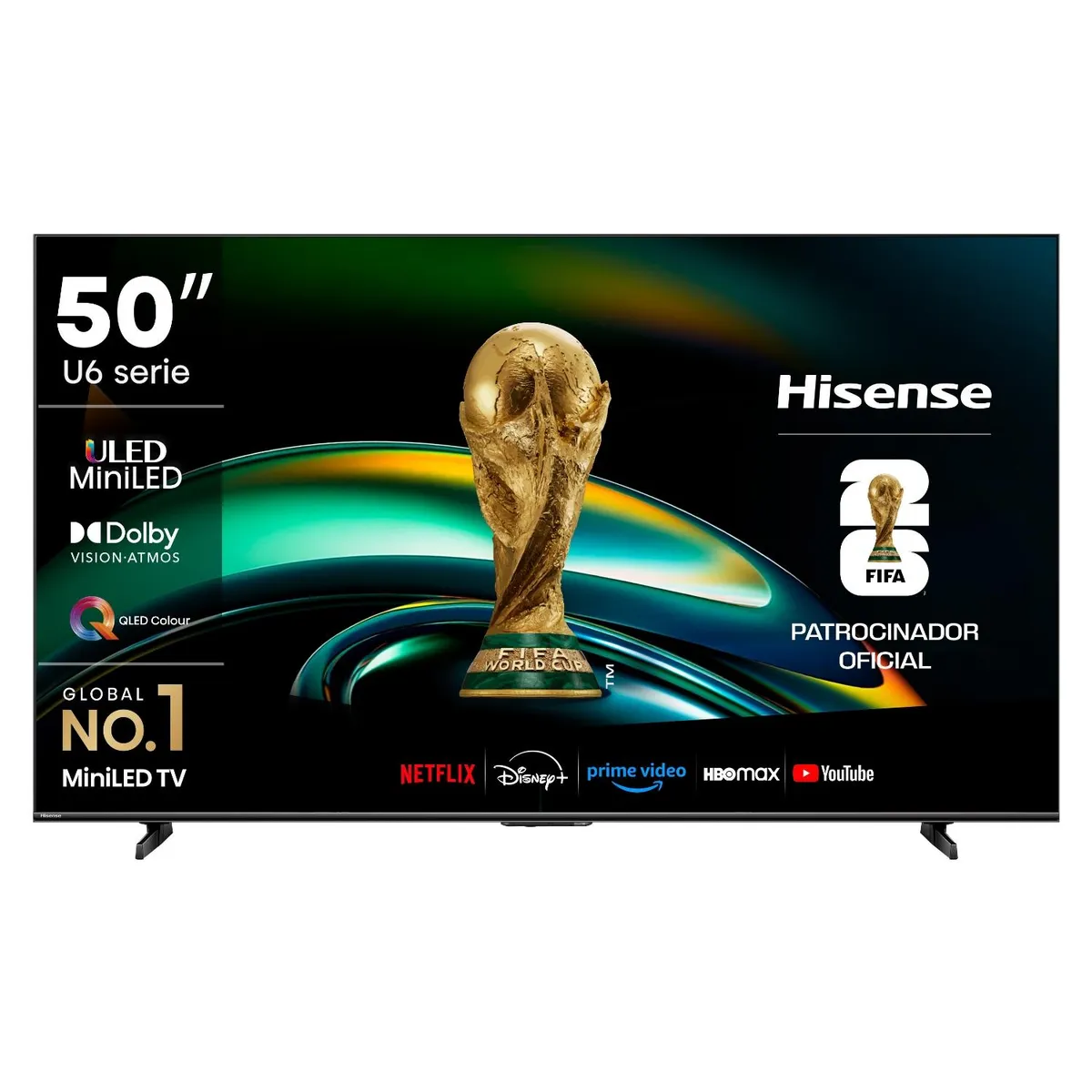HISENSE - Smart TV MiniLed 50" 50U6QV 4K Hisense