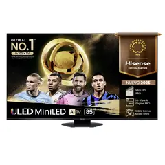 HISENSE - Smart Tv Mini LED 85" 85U8QG 4K UHD