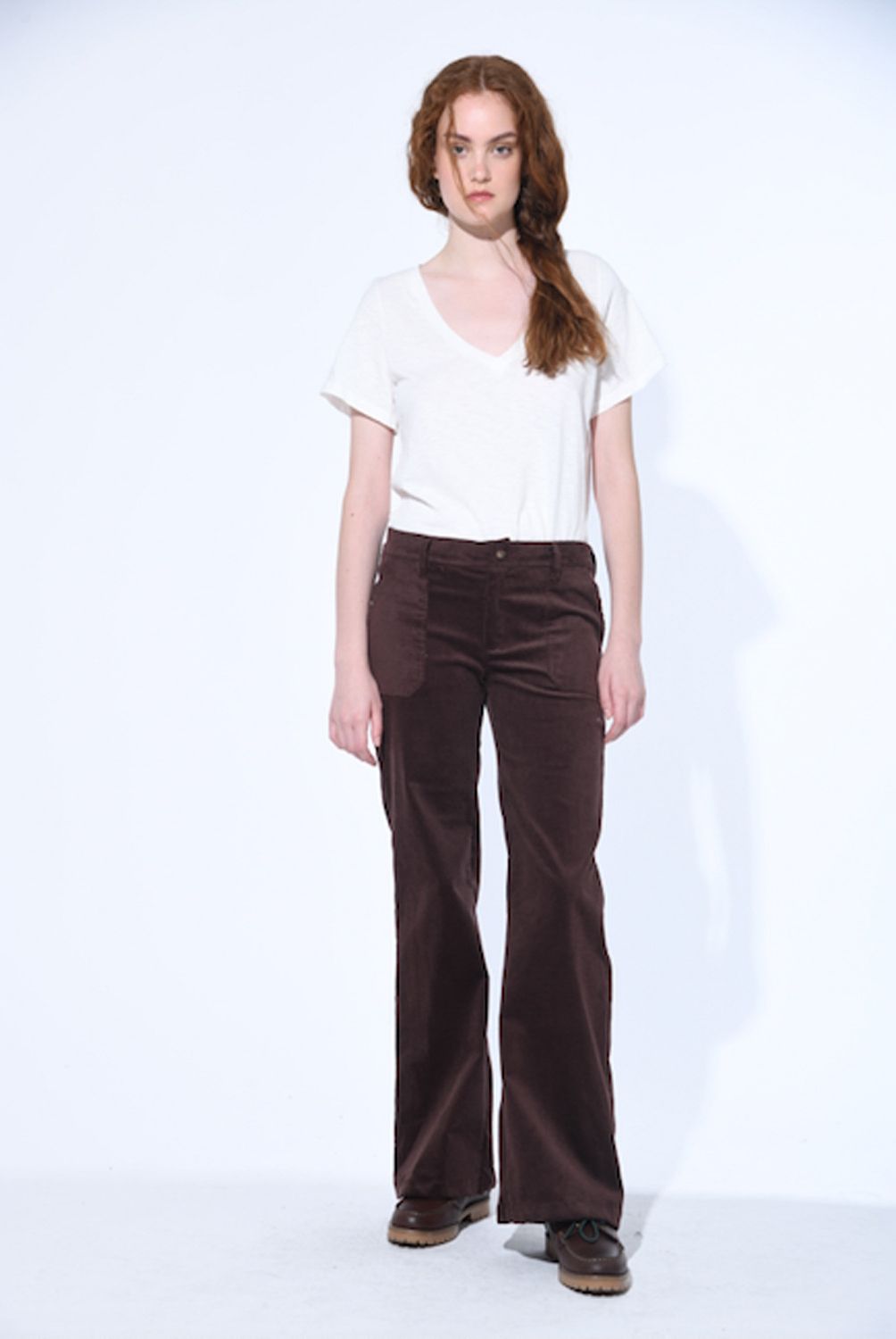 BRICK LONDON - Pantalón Boot Cut Tiro Medio Mujer Brick London