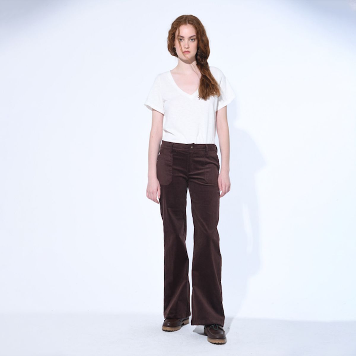 BRICK LONDON - Pantalón Boot Cut Tiro Medio Mujer Brick London