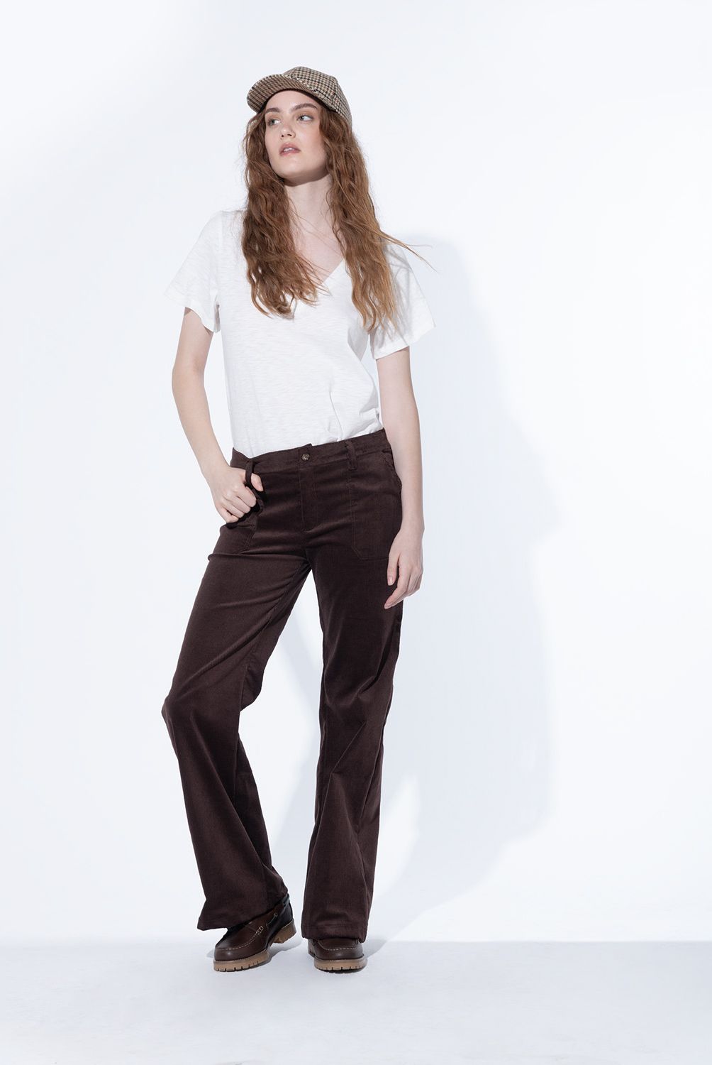 BRICK LONDON - Pantalón Boot Cut Tiro Medio Mujer Brick London