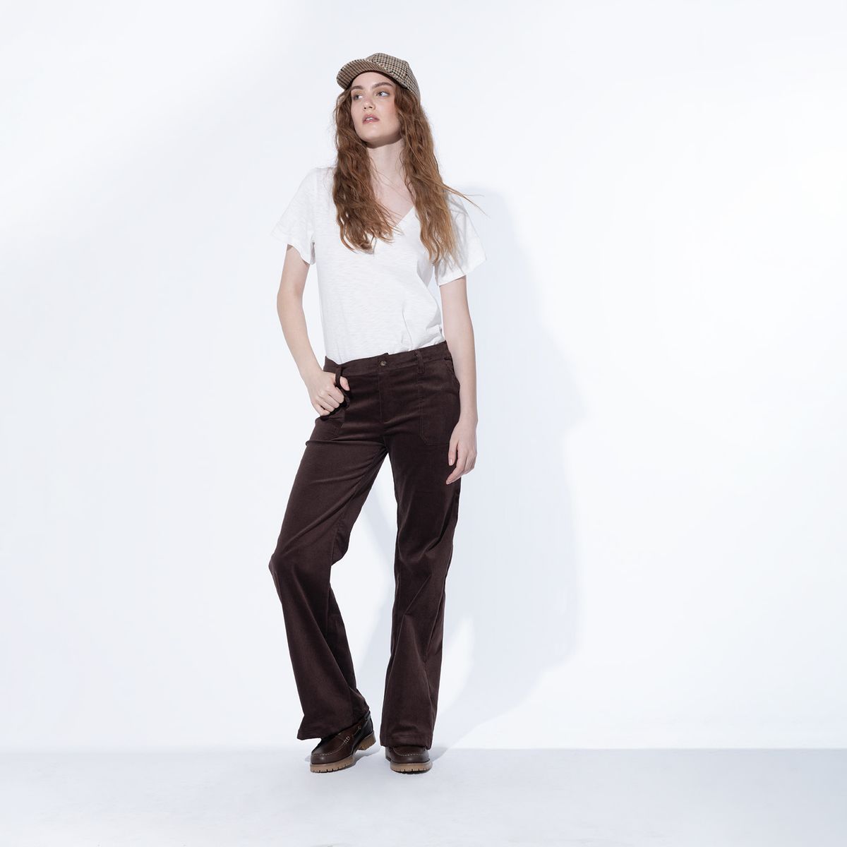 BRICK LONDON - Pantalón Boot Cut Tiro Medio Mujer Brick London