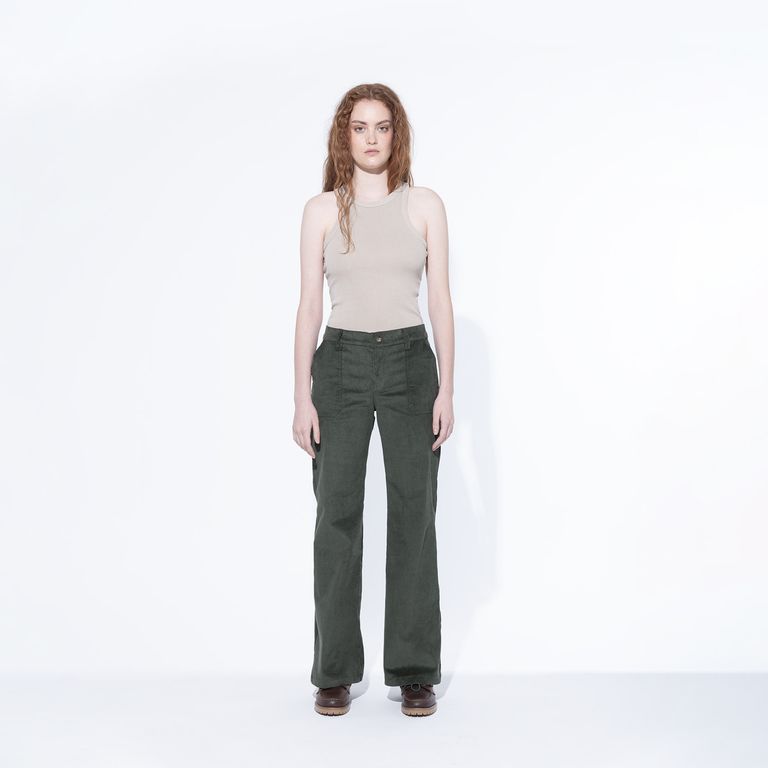 BRICK LONDON Pantalón Flare Tiro Medio Mujer