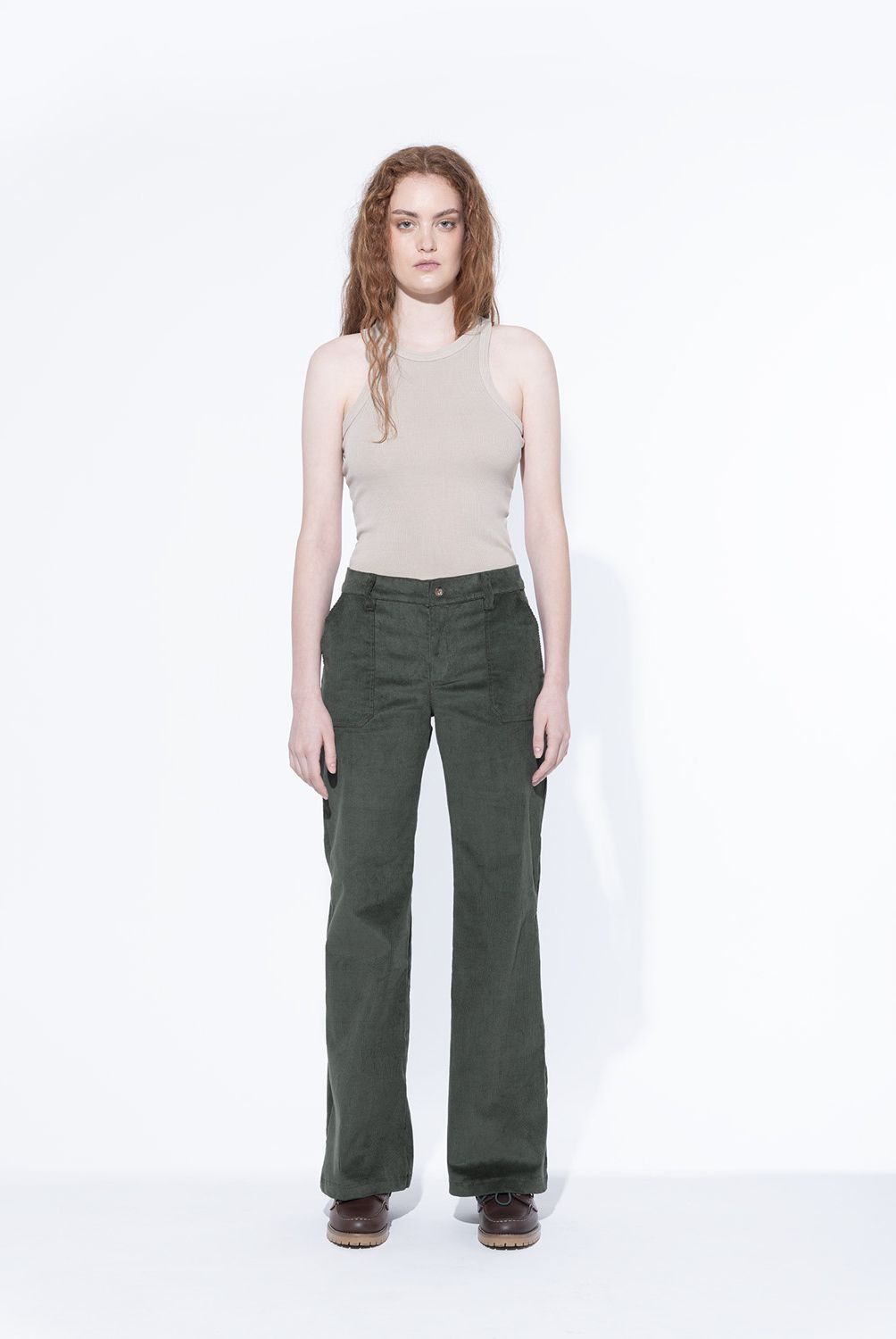 BRICK LONDON - Pantalón Boot Cut Tiro Medio Mujer Brick London