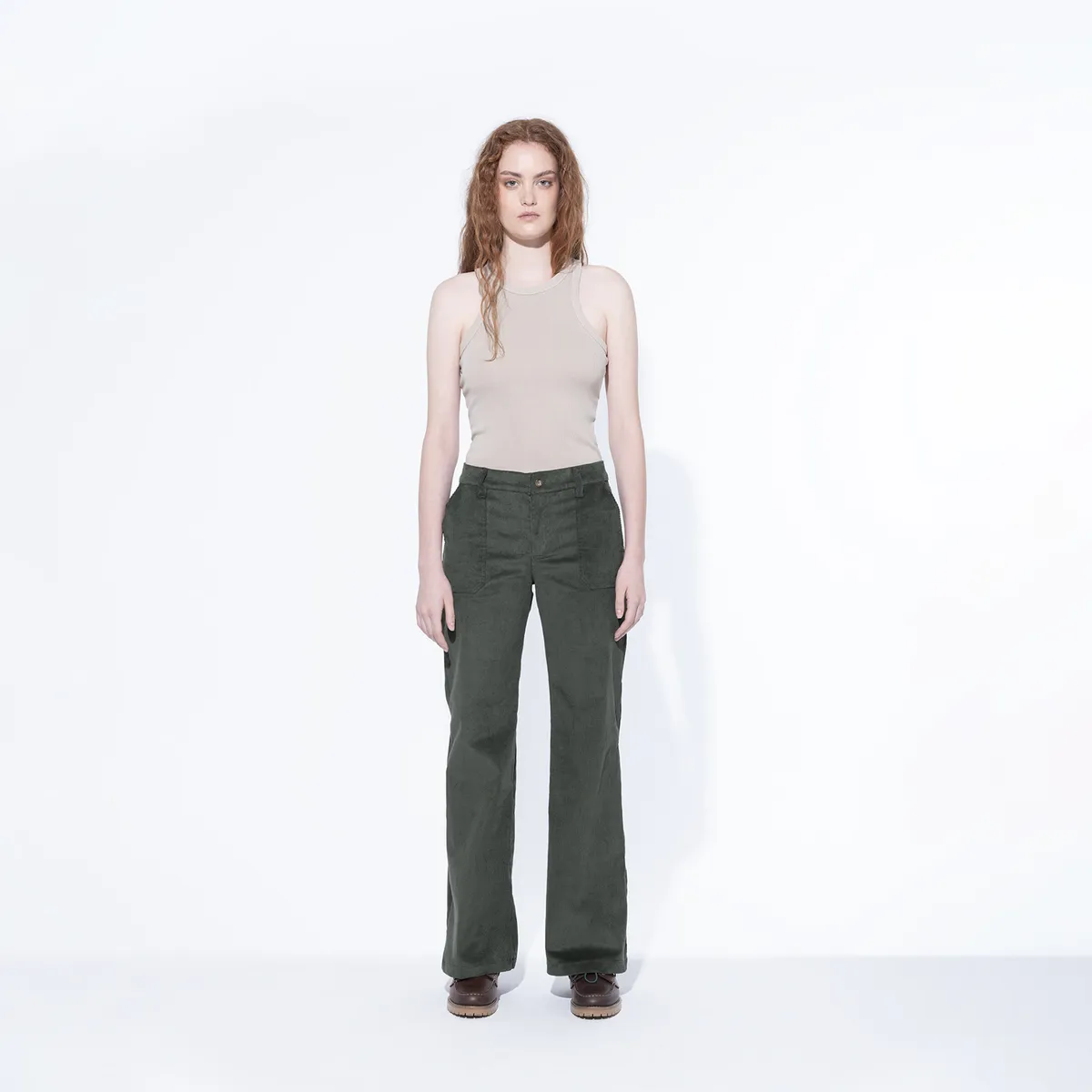 BRICK LONDON - Pantalón Flare Tiro Medio Mujer Brick London