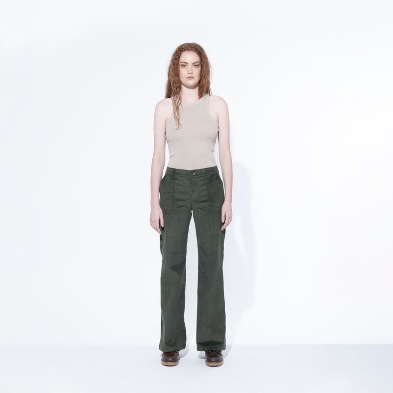 BRICK LONDON - Pantalón Boot Cut Tiro Medio Mujer Brick London