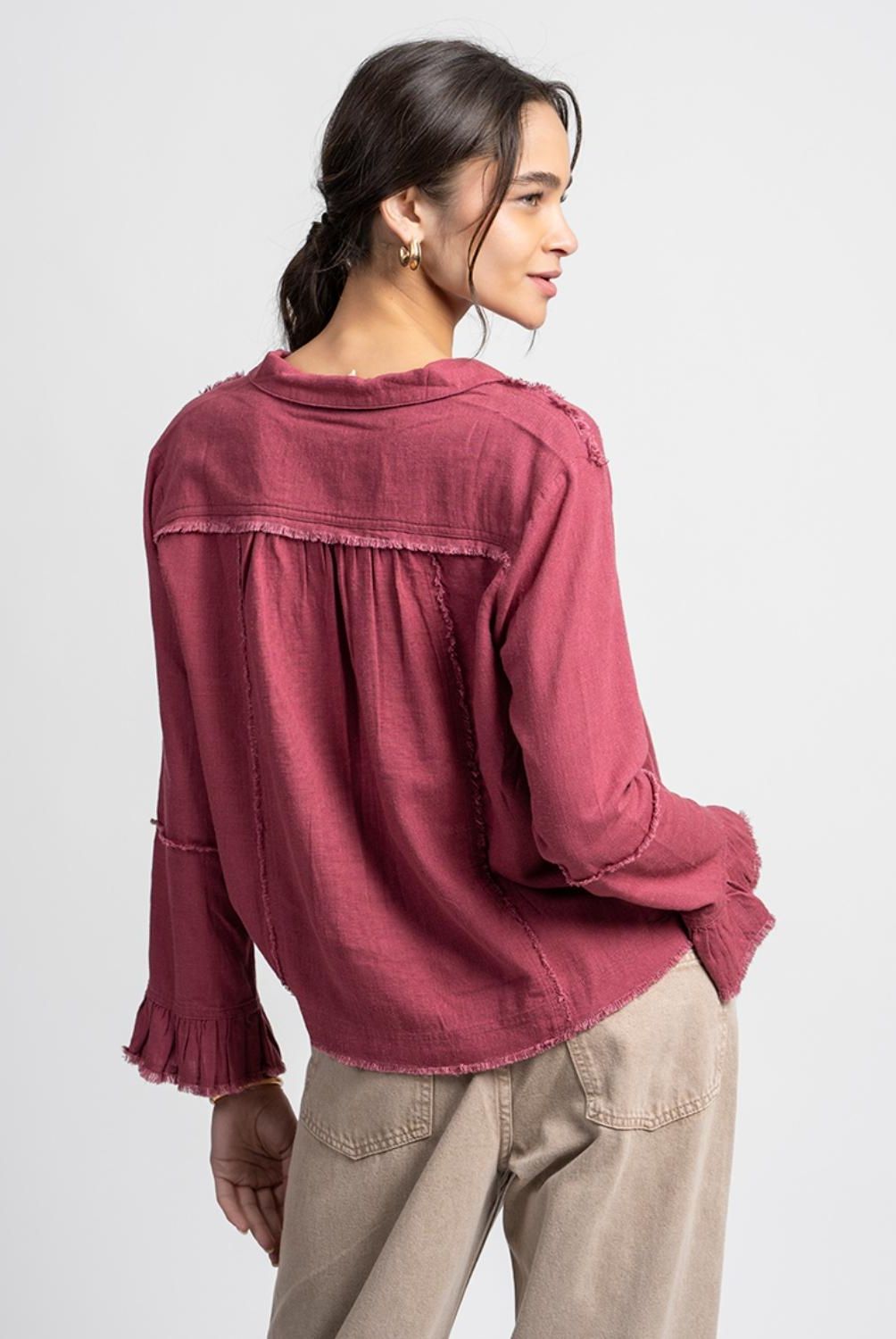 LOLITA POCKET - Blusa Manga Larga Mujer Lolita Pocket
