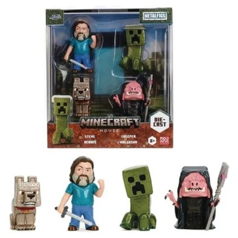 MINECRAFT - Set 4 Pzas 9 Cm Minecraft
