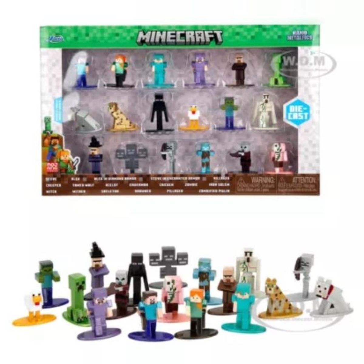 MINECRAFT - Minecraft  – Pack 18 Mini Figuras