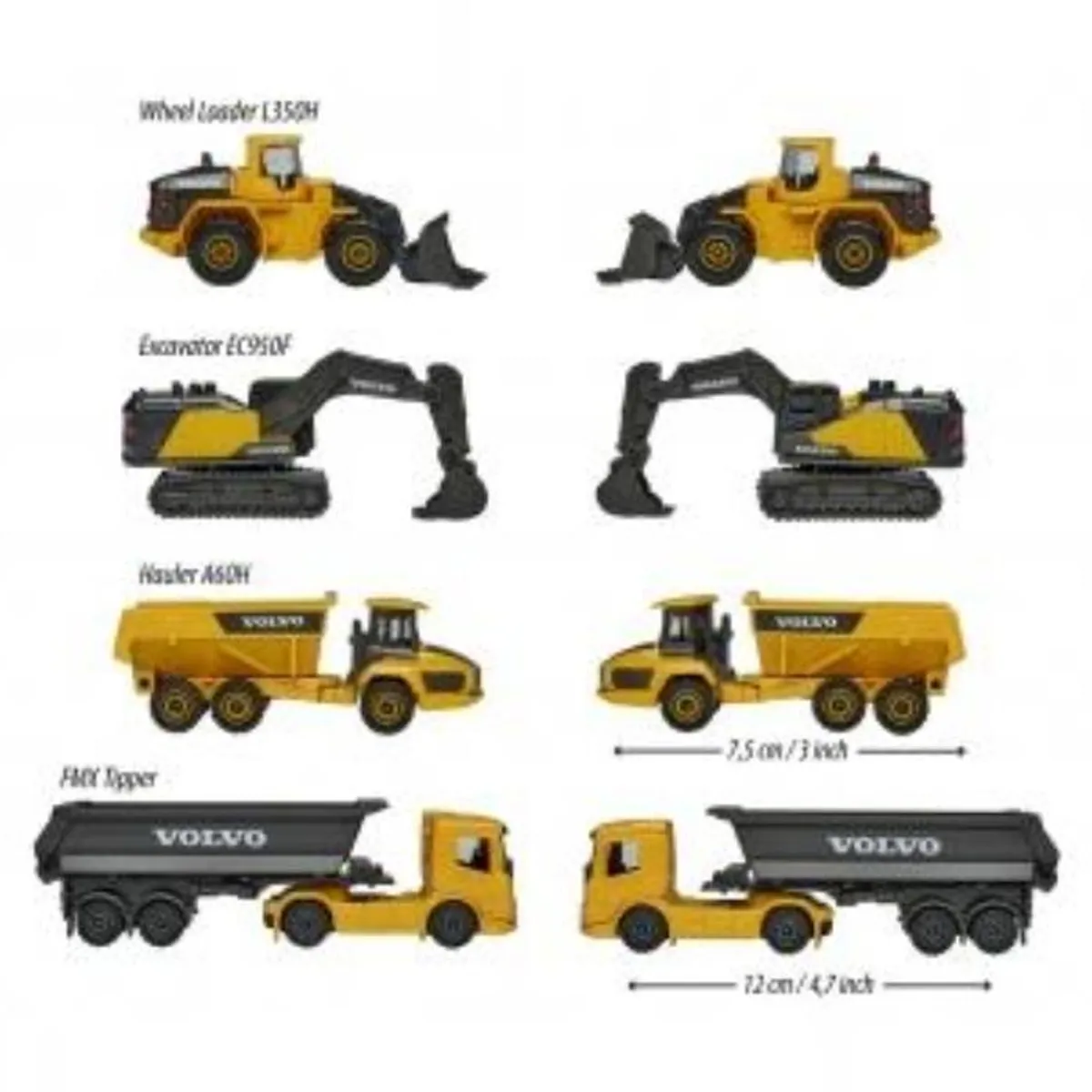 MAJORETTE - Volvo 4 Pieces Giftpack Majorette