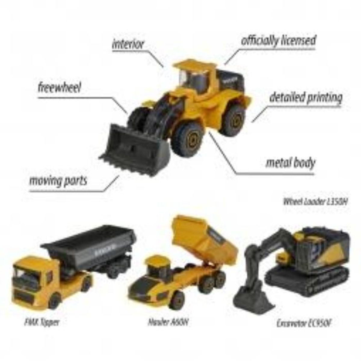 MAJORETTE - Volvo 4 Pieces Giftpack Majorette