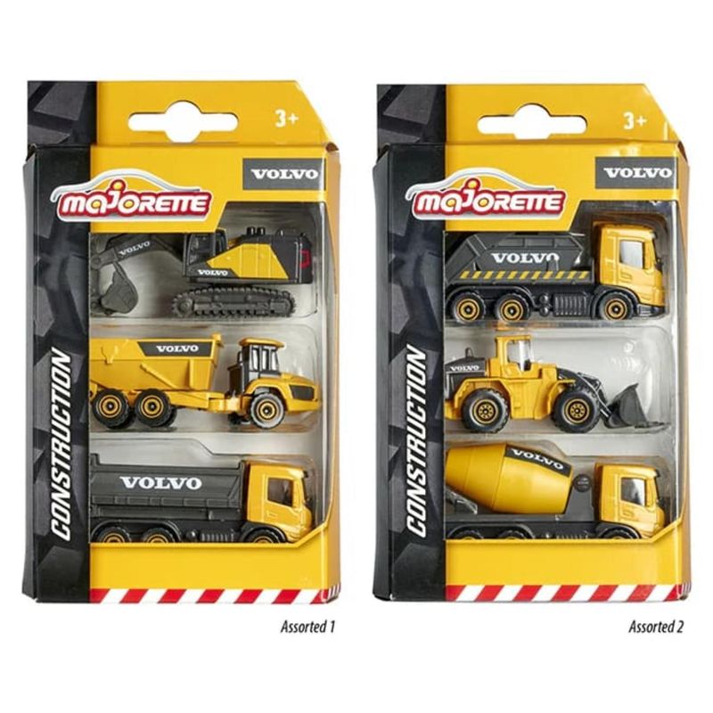 MAJORETTE - Volvo 3 Pieces Set, 2-Asst. Majorette