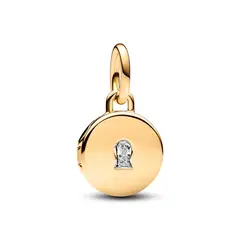 PANDORA - Colgante Medallon De Amor Abrible Y Grabable Mujer