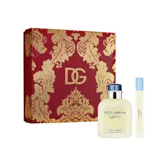DOLCE&GABBANA - Set Perfume Hombre Light Blue Eau De Toilette 100 Ml + Shower Gel + After Shave Balm