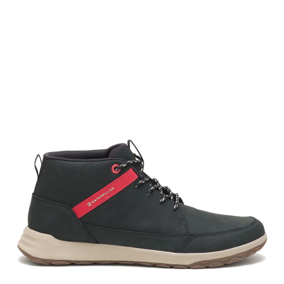 CAT - Zapatilla Urbana Hombre Cuero Negro Cat