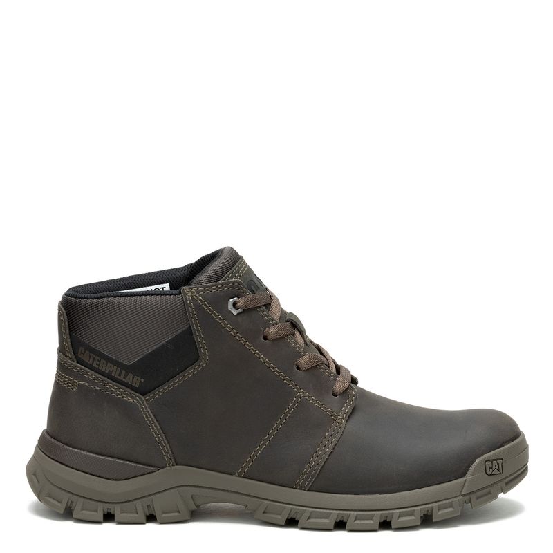 CAT - Zapatilla Urbana Hombre Cuero Gris Cat