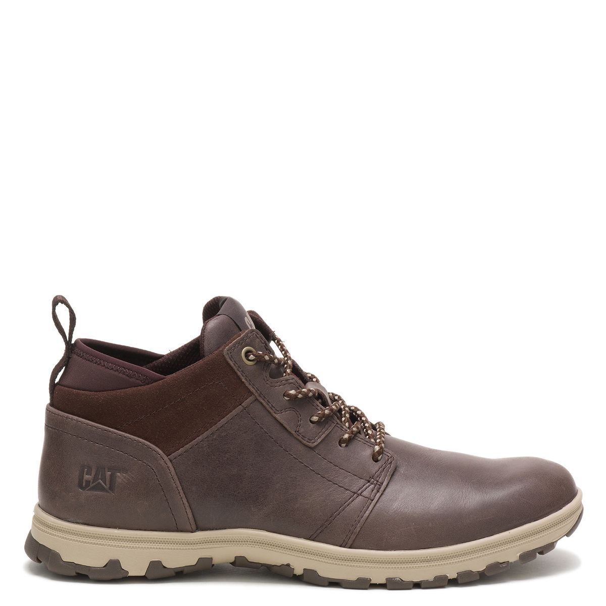 CAT - Zapatilla Urbana Hombre Cuero Café Cat