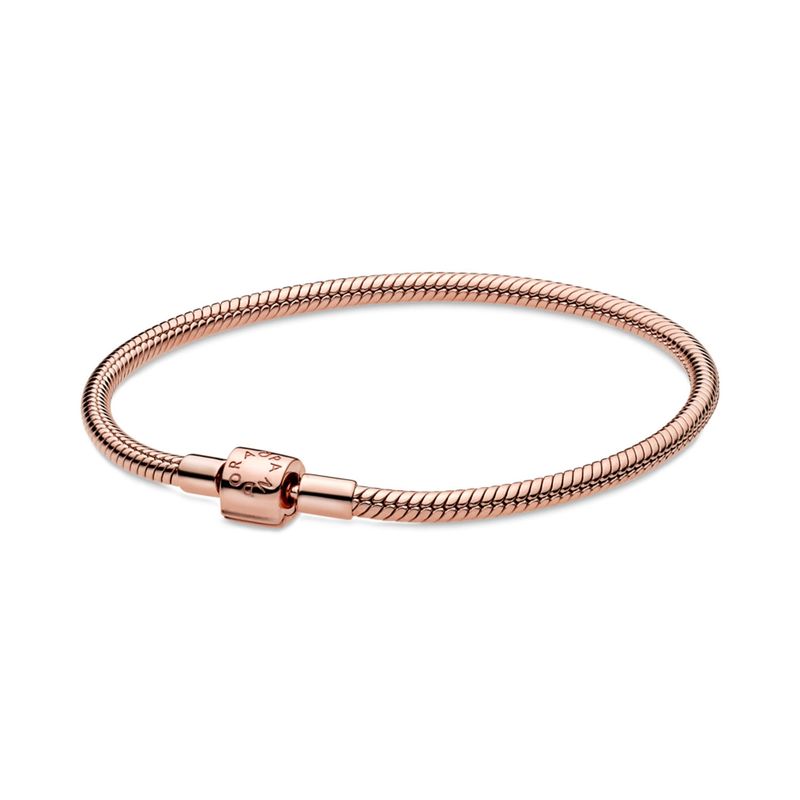 PANDORA - Pulsera Diseño Cadena De Serpiete Broche Barril De Mujer Pandora