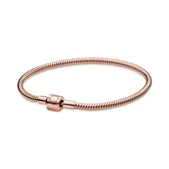 PANDORA - Pulsera Diseño Cadena De Serpiete Broche Barril De Mujer
