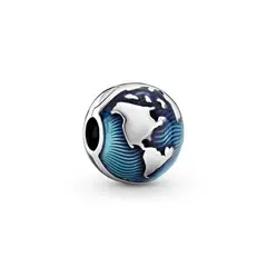 PANDORA - Clip Globo Terráqueo Azul Mujer