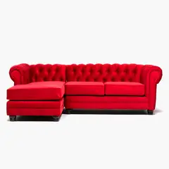 BARRA DESIGN - Sofá Seccional Izquierdo Velvet Capitone