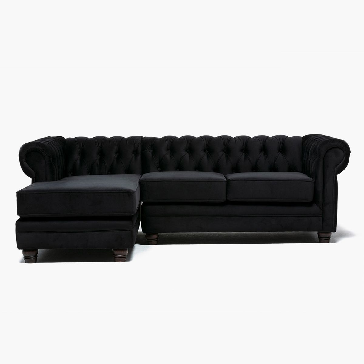 BARRA DESIGN - Sofá Seccional Izquierdo Velvet Capitone Barra Design