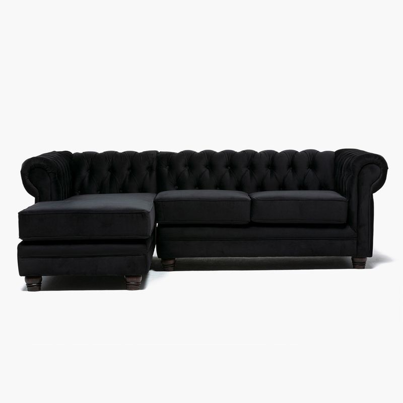 BARRA DESIGN - Sofá Seccional Izquierdo Velvet Capitone Barra Design