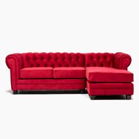 Sofá Seccional Derecho Velvet Capitone