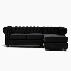 BARRA DESIGN - Sofá Seccional Derecho Velvet Capitone