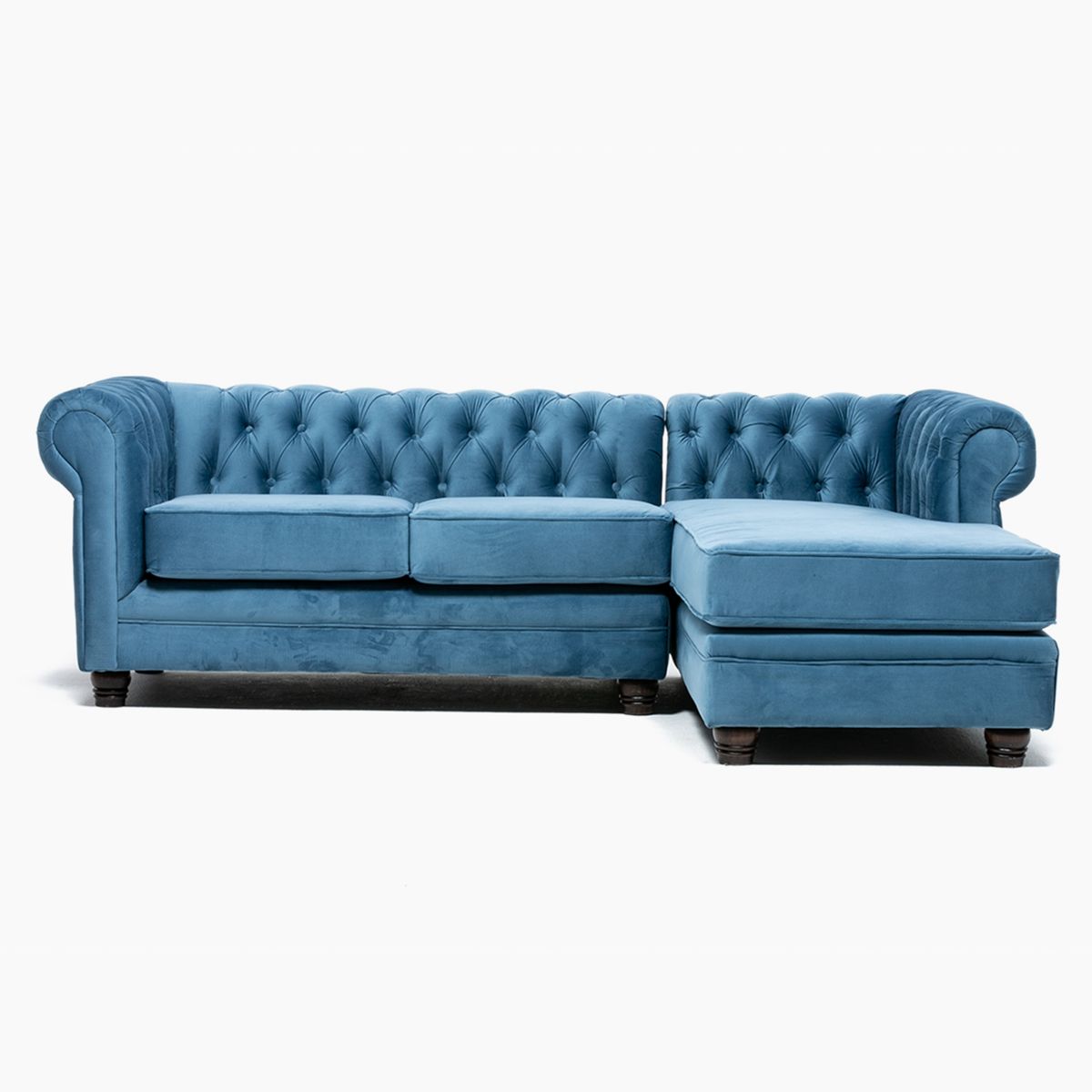 BARRA DESIGN - Sofá Seccional Derecho Velvet Capitone Barra Design