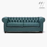 Sofá 3 Cuerpos Capitone New Skin