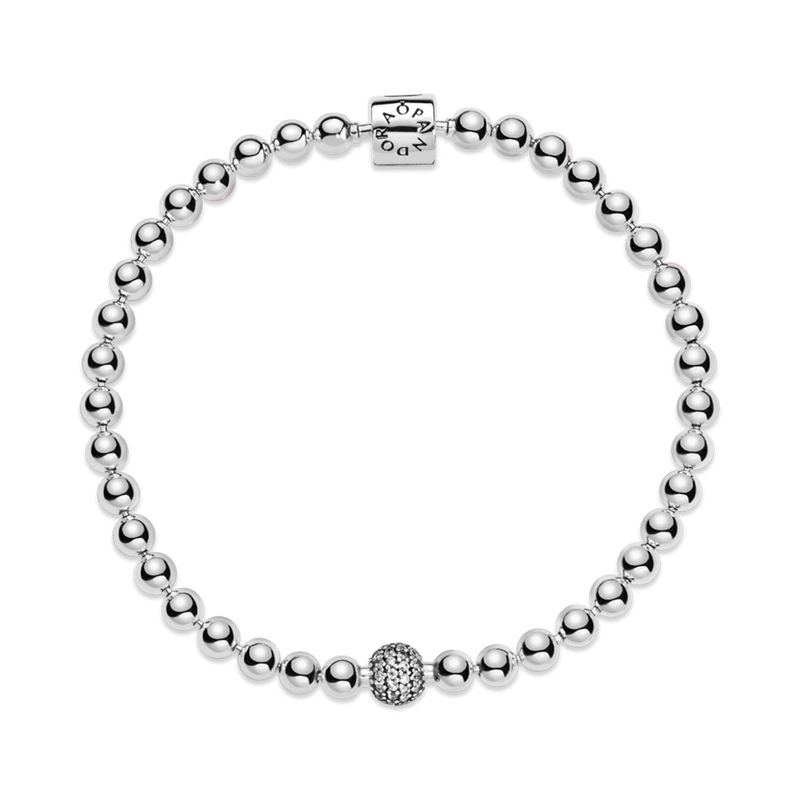 PANDORA - Pulsera De Cuentas Y Pavé Mujer Pandora