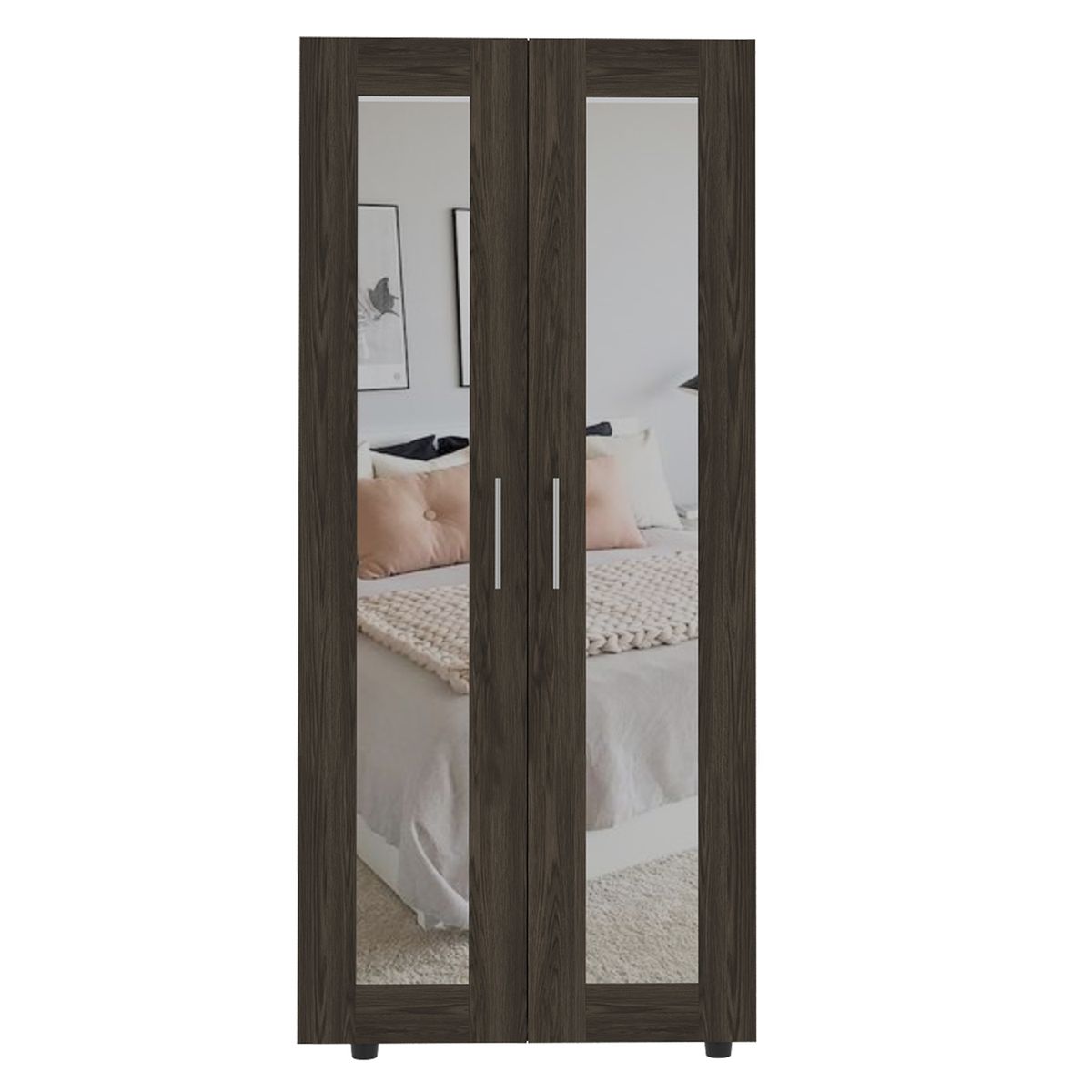 TUHOME - Clóset 2 Puertas Coñac Tuhome