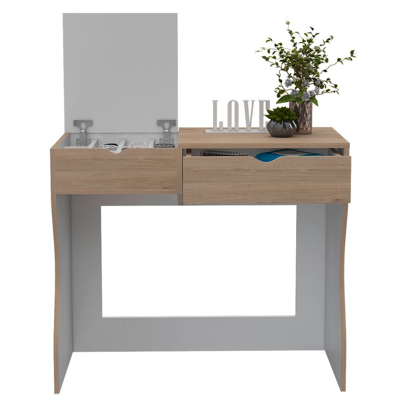 TUHOME - Mueble Tocador Perla 90-Rove/Blanco Tuhome