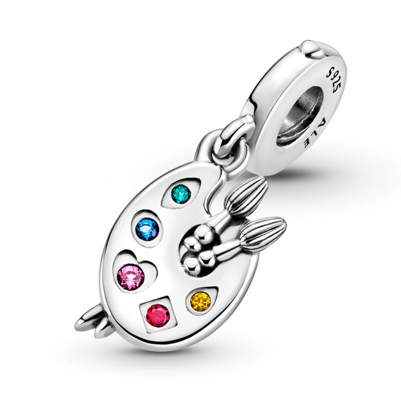 PANDORA - Charm Colgante Paleta De Artista Mujer Pandora