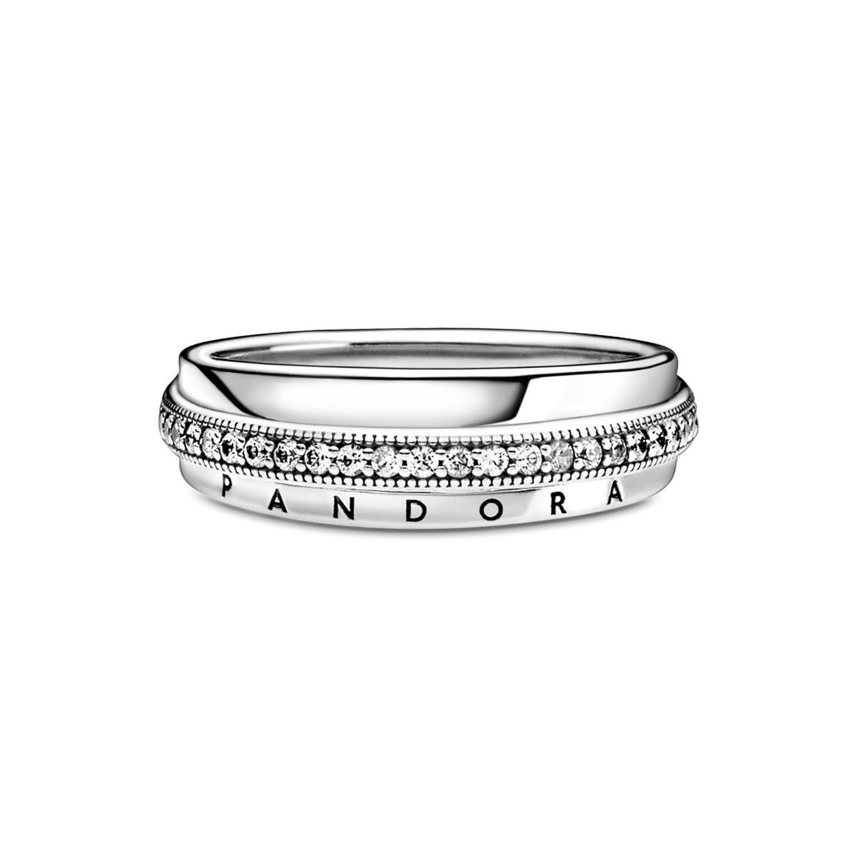 PANDORA - Anillo Triple Alianza En Pavé Mujer Pandora