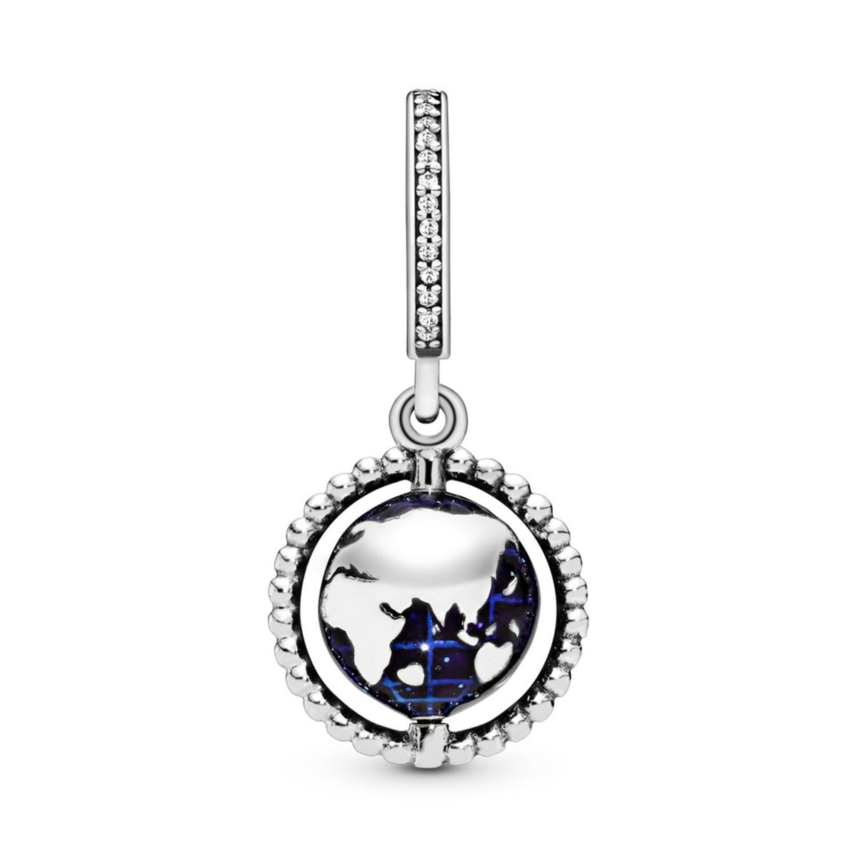 PANDORA - Charm Colgante En Plata De Ley Globo Giratorio Pandora Mujer Pandora