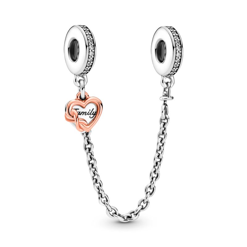 PANDORA - Cadena De Seguridad Y Corazón Famiiliar Pandora Mujer Pandora